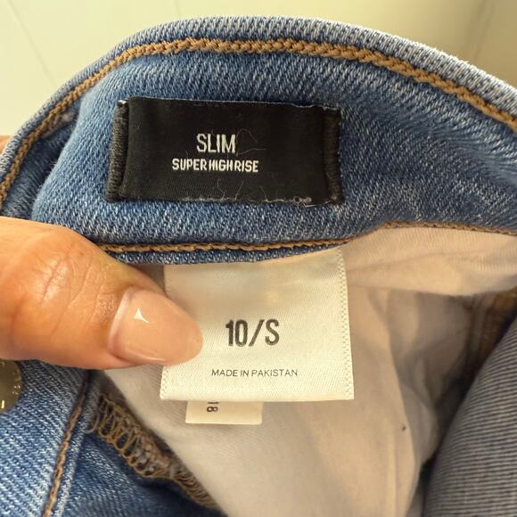 Express women’s‎ slim super high rise size 10 - Picture 4 of 8